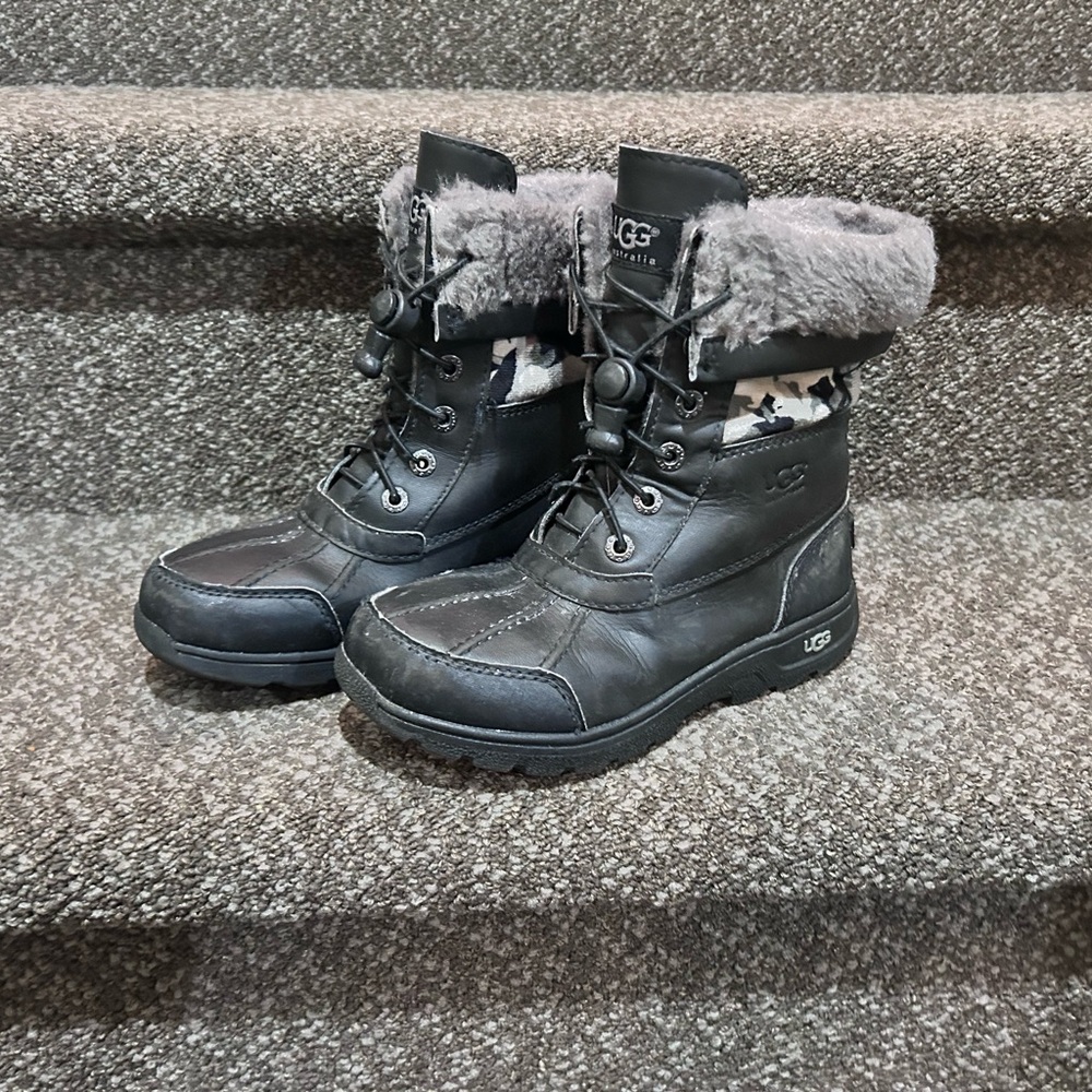 UGG Black and Gray Boots